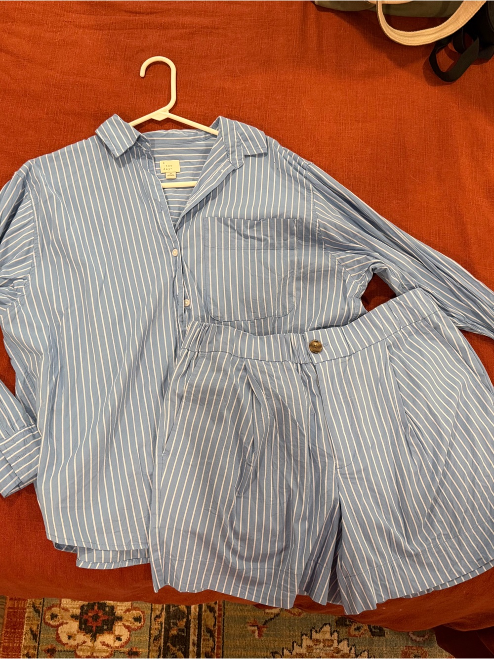 Women’s Button Up and Shorts Set